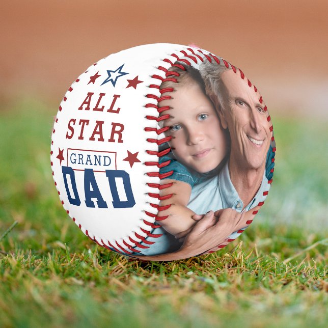 All Star Granddad 2 Photos Baseball (Creator Uploaded)
