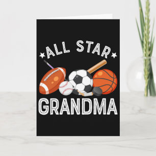 All Star Grandma Of The Birthday Boy Basketball So Card