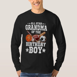 All Star Grandma Of The Birthday Boy Basketball So T-Shirt