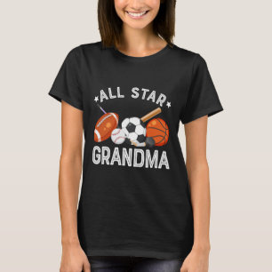 All Star Grandma Of The Birthday Boy Basketball So T-Shirt