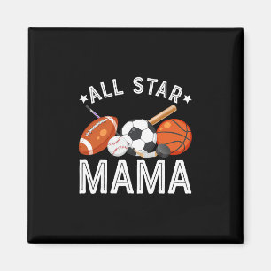 All Star Mama Of The Birthday Boy Sketll Soccer Sp Magnet