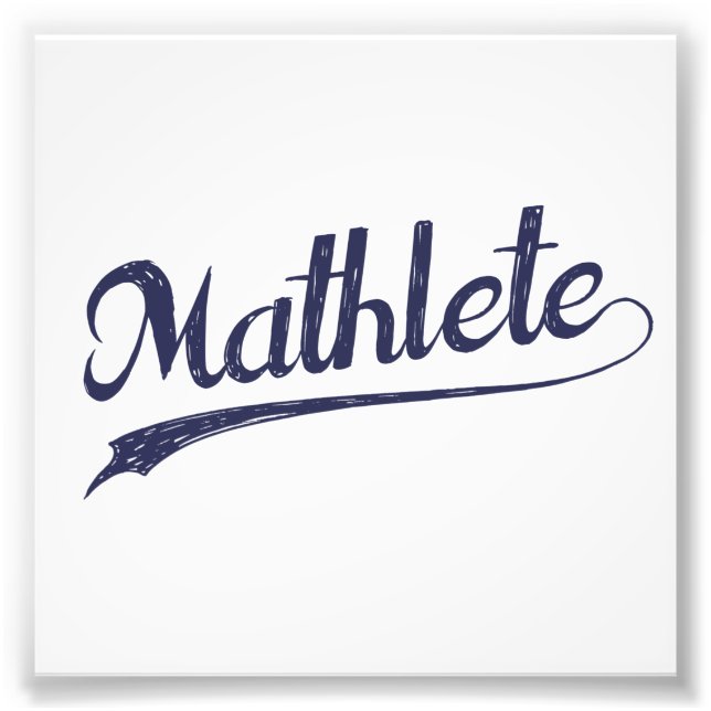 All Star Mathlete Math Athlete Photo Print (Front)