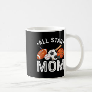 All Star Mom Of The Birthday Boy Sketll Soccer Spo Coffee Mug