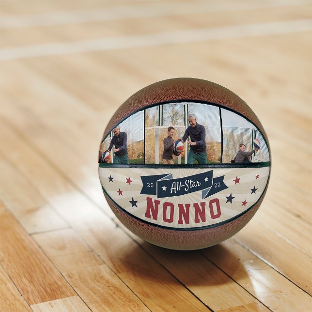 All-Star Nonno Custom Photo Grandpa Basketball (Creator Uploaded)