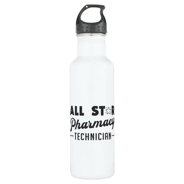 All Star Pharmacy Technician Pharmacist Medicine 710 Ml Water Bottle (Front)