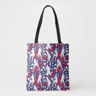 All star pickleball [USA] pattern Tote Bag