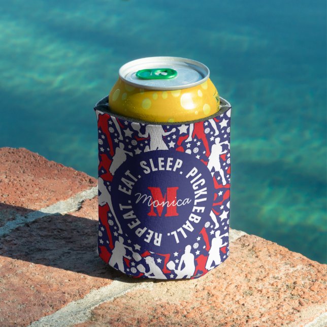 All star pickleball [USA] pattern, with name Can Cooler (In Situ Pool)