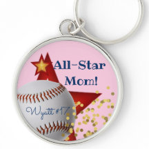 All-Star pink glitter baseball Mum