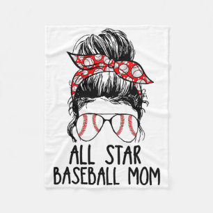 All Star Sell Messy Bun Mom Softll Mama Mothers Da Fleece Blanket