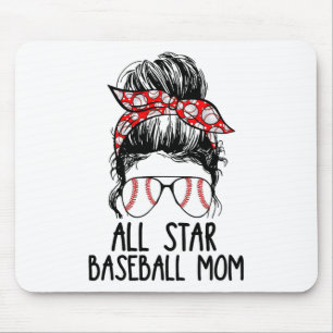 All Star Sell Messy Bun Mom Softll Mama Mothers Da Mouse Pad