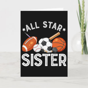 All Star Sister Of The Birthday Boy Basketball Soc Card
