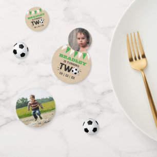 All-star Soccer Ball 2nd Birthday Party Photo Confetti