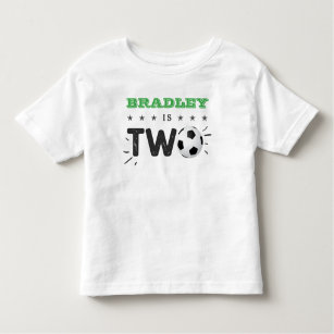 All-star Soccer Ball 2nd Birthday Toddler T-Shirt