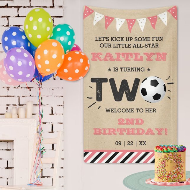 All-star Soccer Ball 2nd Birthday Welcome Banner (Creator Uploaded)
