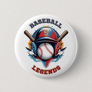 All-Star Spirit: Classic Baseball Essentials Sport 6 Cm Round Badge