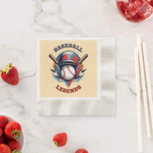 All-Star Spirit: Classic Baseball Essentials Sport Napkin