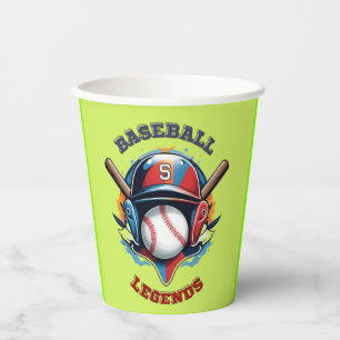 All-Star Spirit: Classic Baseball Essentials Sport Paper Cups