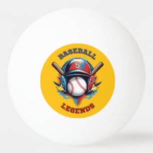 All-Star Spirit: Classic Baseball Essentials Sport Ping Pong Ball