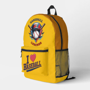 All-Star Spirit: Classic Baseball Essentials Sport Printed Backpack
