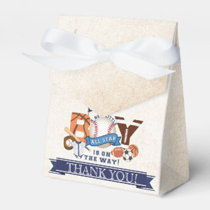 All Star Sports Baby Shower  Favour Box