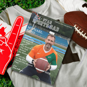 All-Star Sports Dad Magazine Cover Card