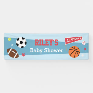 All Star Sports Themed Baby Shower Banner