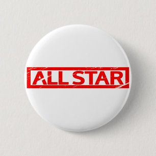 All star Stamp 6 Cm Round Badge
