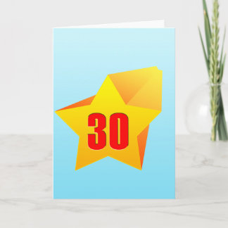 All Star Thirty  years old! Birthday Card
