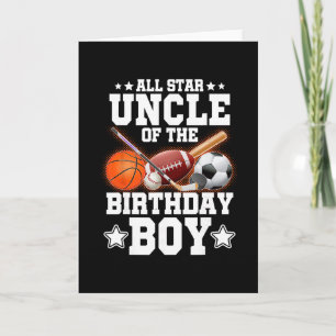 All Star Uncle Of The Birthday Boy Sketll Soccer S Card