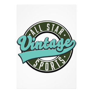 all star vintage sports photo print