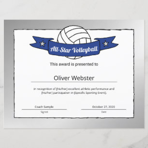 All-Star Volleyball Player Award Volleyball Award