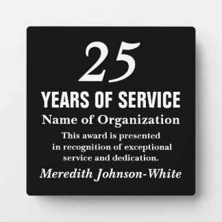 All-Star Volunteer Service Recognition Award Plaque