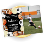 All Stars Sports Birthday Invitations with Photo<br><div class="desc">All Stars Sports Birthday Invitations with Photo</div>