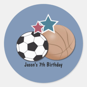 All stars Sports Envelope Seals Party Favours