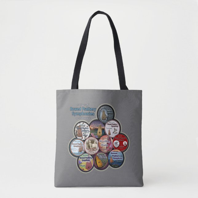 All Symphony Buttons Medium Tote (Front)