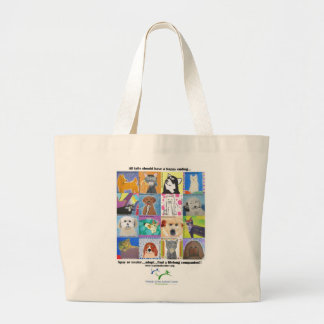 All tails should have a happy ending.... large tote bag