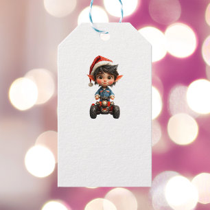 All-Terrain Christmas Elf White Gift Tags
