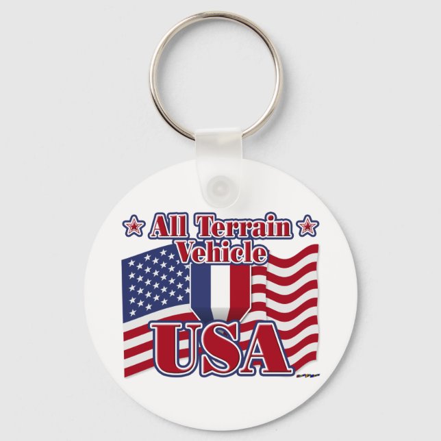 All Terrain Vehicle USA Key Ring (Front)