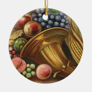 All Thanksgiving Bounty Be Thine Ceramic Ornament