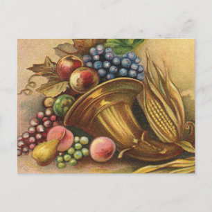 All Thanksgiving Bounty Be Thine Holiday Postcard