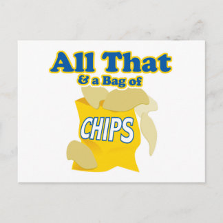 All That and a Bag of Chips Postcard