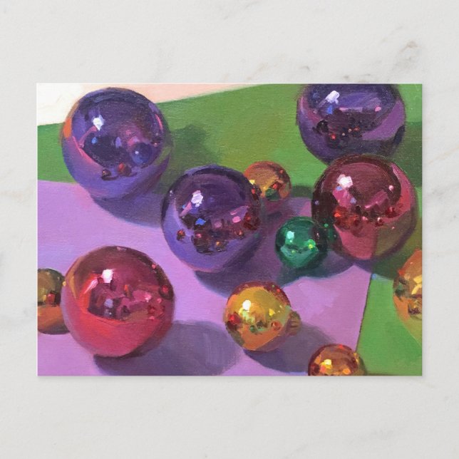 "All That Glitters" Christmas Art Postcard (Front)