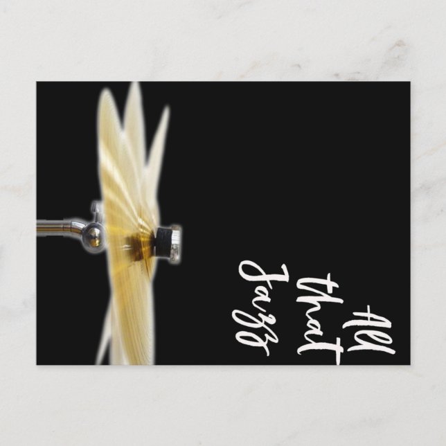 All that Jazz Announcement Postcard (Front)