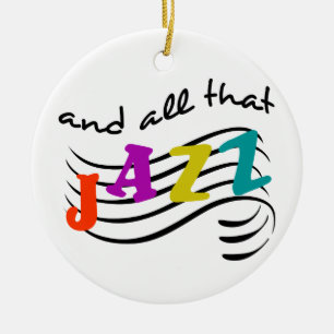 All That Jazz Ceramic Ornament