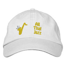 All that Jazz Embroidered Cap