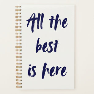 All the Best Planner in Navy & Cream