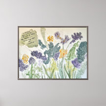 All the Buried Seeds Watercolor Art Canvas