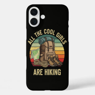 All The Cool Girls Are Hiking Retro iPhone 16 Plus Case