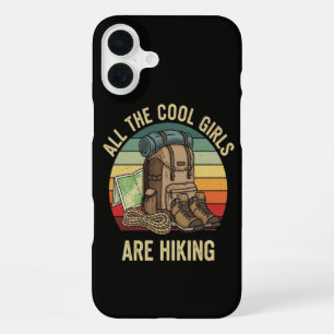 All The Cool Girls Are Hiking Retro iPhone 16 Plus Case