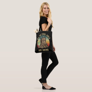 All The Cool Girls Are Hiking Retro Tote Bag
